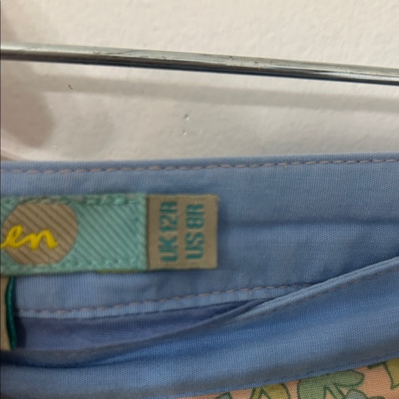 Boden Skirt Size 8 Pastel Floral Easter Preppy Feminine Midi Cotton - Picture 4 of 12